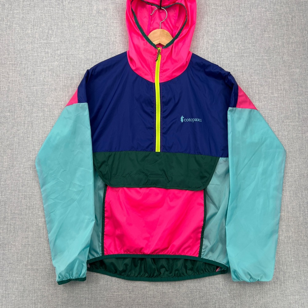Cotopaxi Teca Technical Windbreaker Jacket Women S Colorblock Pink Blue Outdoor
